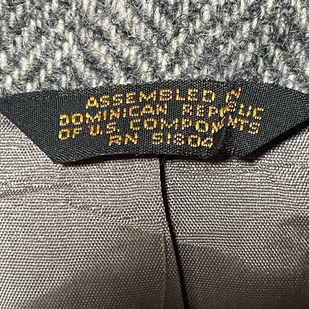 Vintage John Peel Ltd. Classic Tweed Wool Gray Men's Sports Coat (Size: 40R)